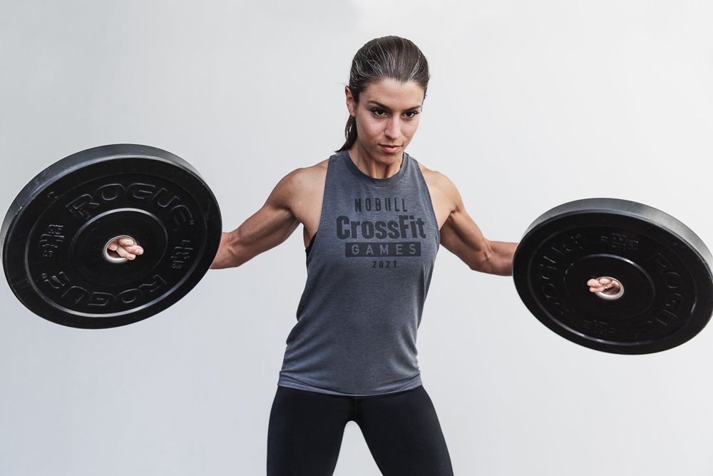 Débardeurs NOBULL Femme Grise - NOBULL Crossfit Games® 2021 High-Neck,France (8931-PMHNI)